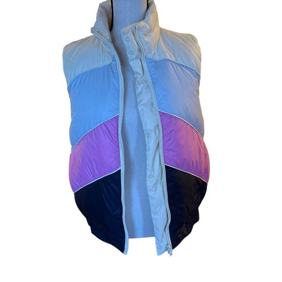 Marine Layer Antuco Archive reversible puffer vest colorblock water resistant M - Picture 11 of 12